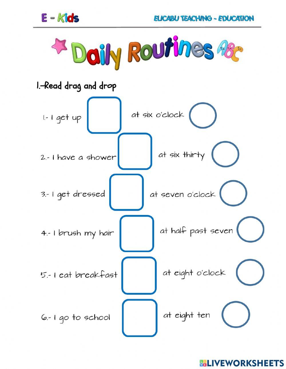 Daily routines - Time