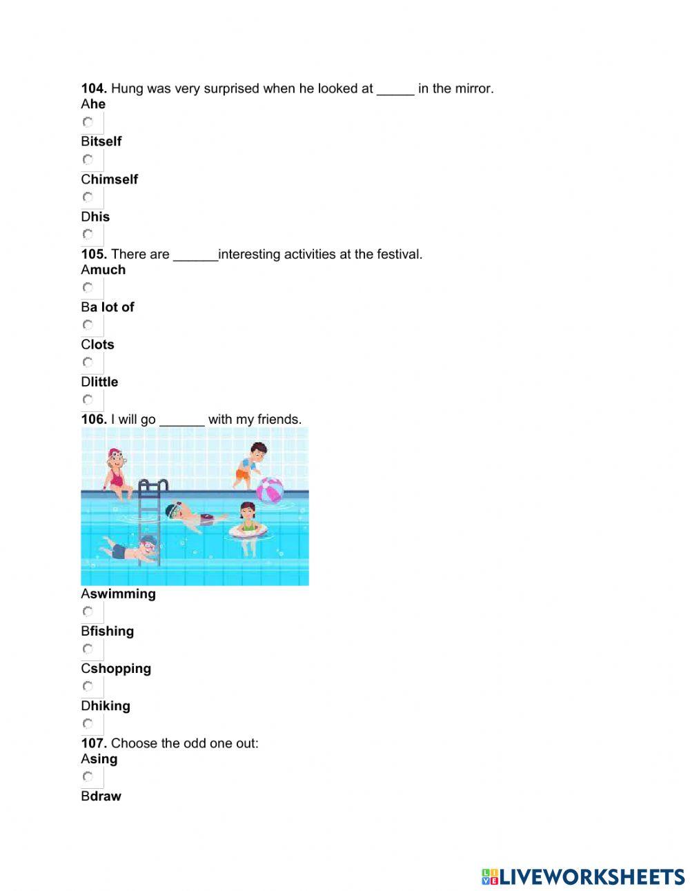 Ioe grade 5 answer questions worksheet live worksheets