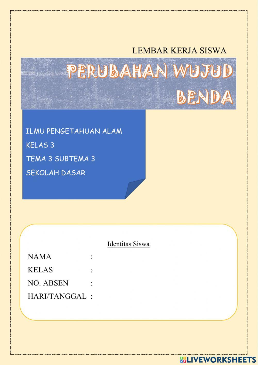 Perubahan wujud benda