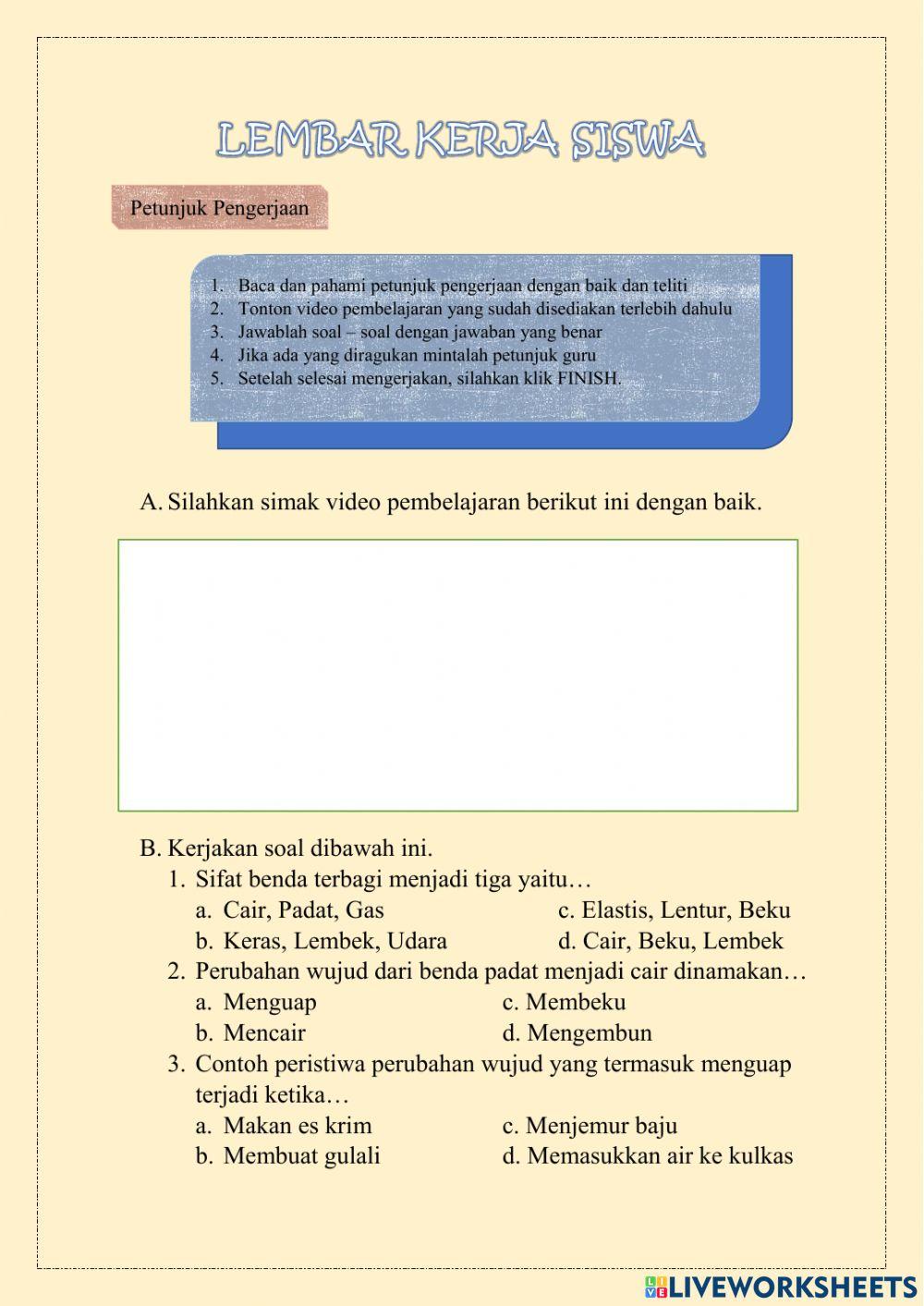 Perubahan wujud benda