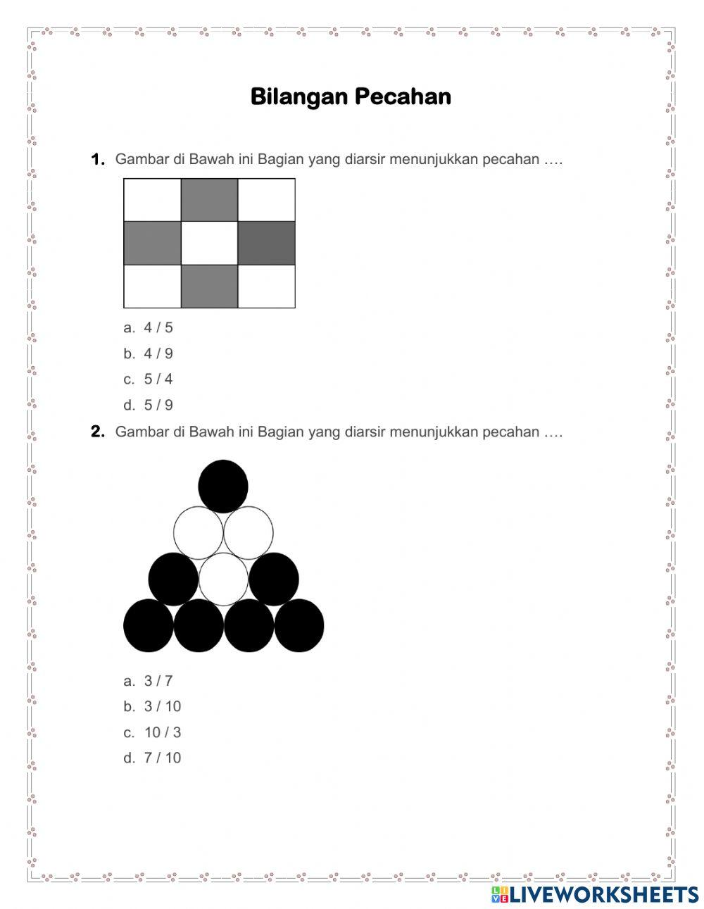 Media Pembelajaran Mengenal Bilangan Pecahan