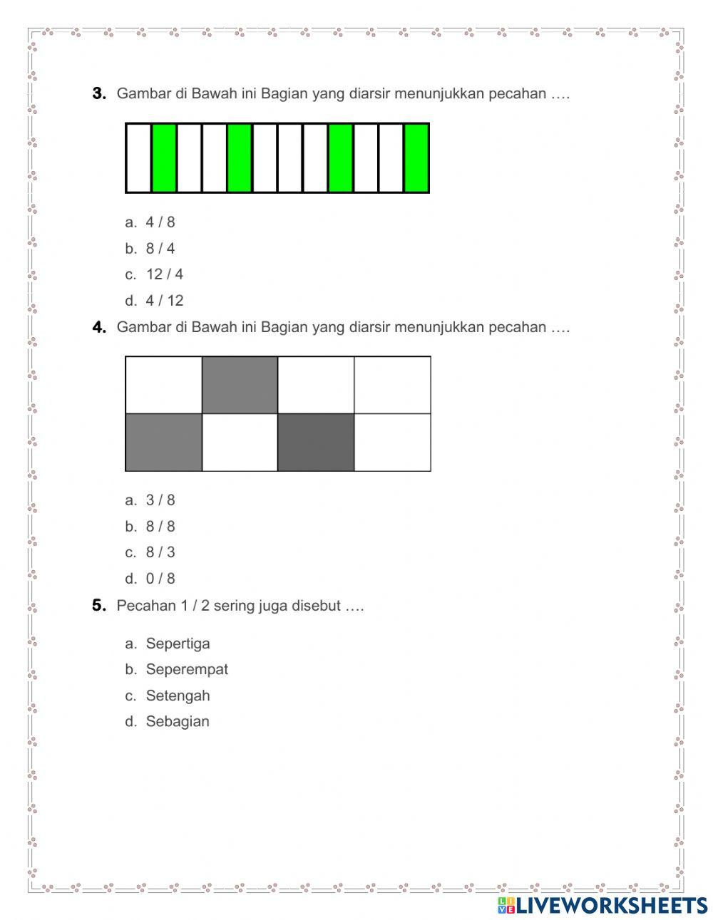 Media Pembelajaran Mengenal Bilangan Pecahan
