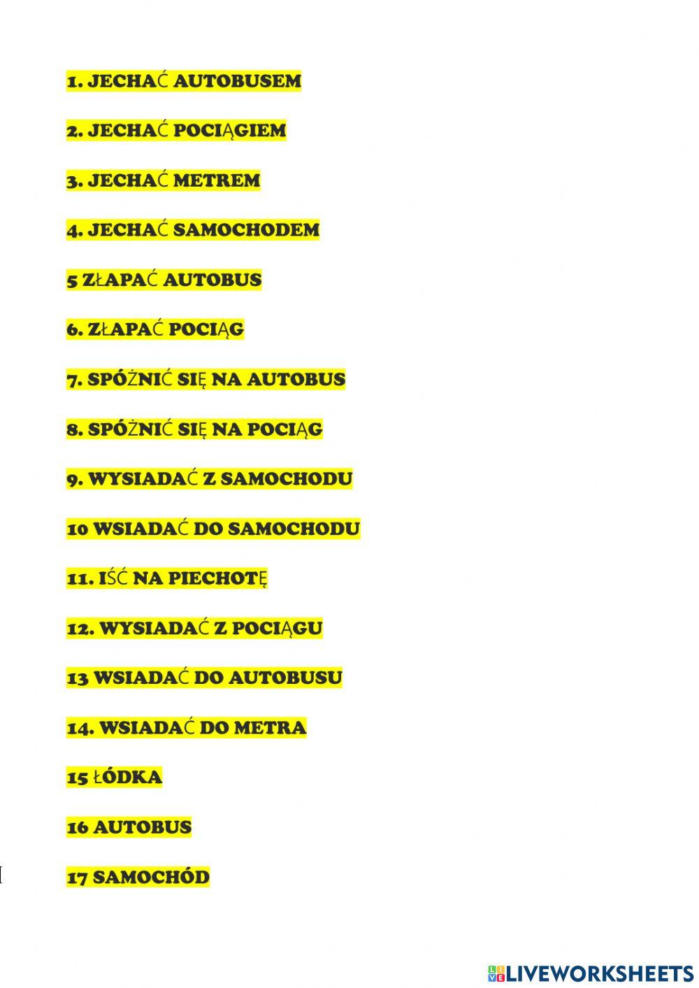 Junior explorer 5 unit 8 means of transport