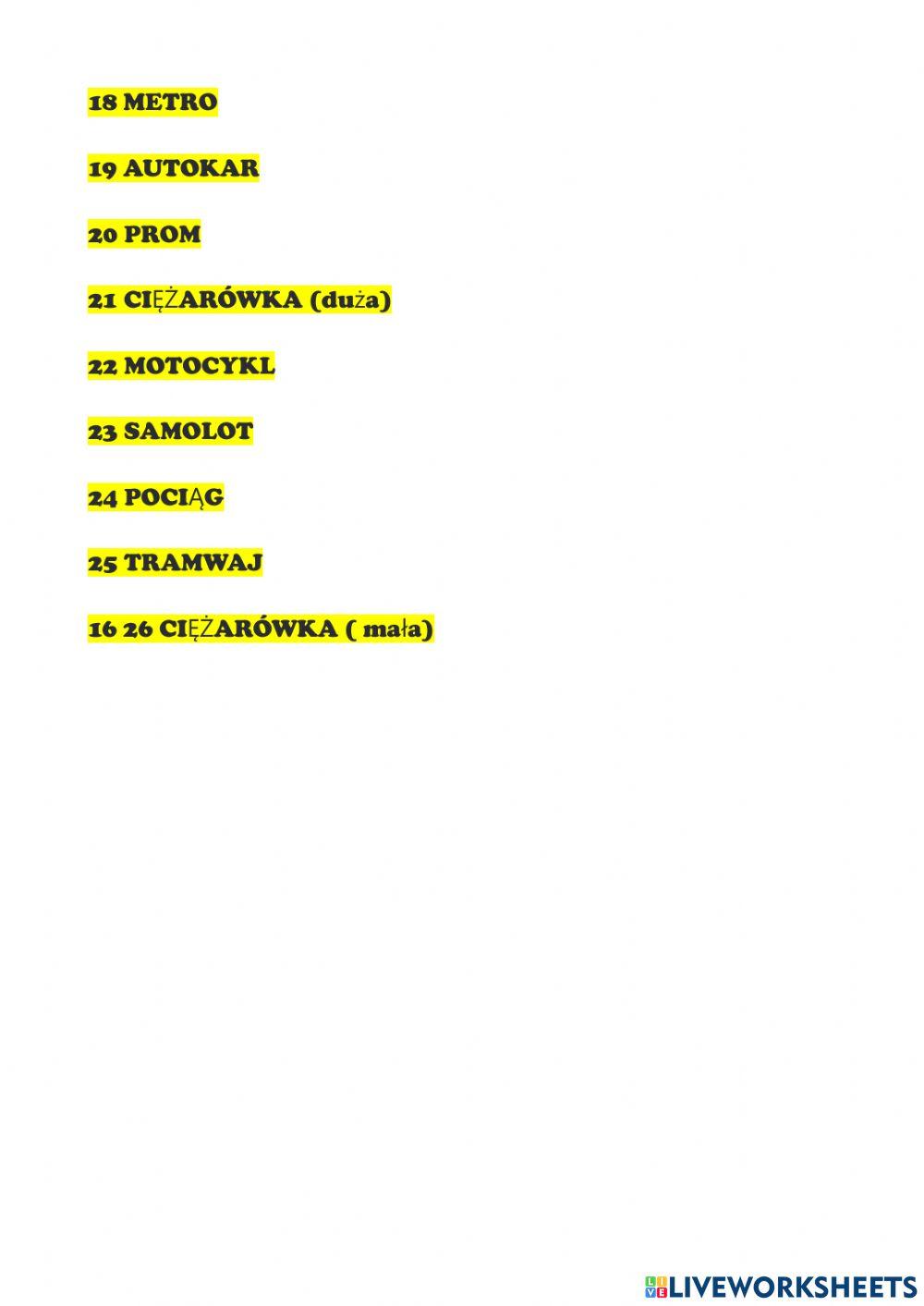 Junior explorer 5 unit 8 means of transport