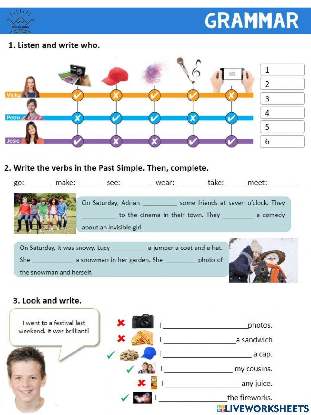 Grammar - Past simple  Irregular Verbs
