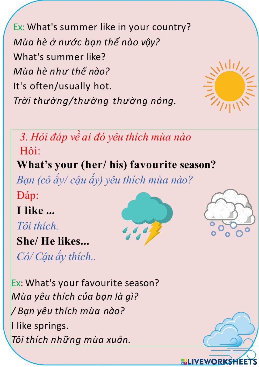 Grammar and exercise