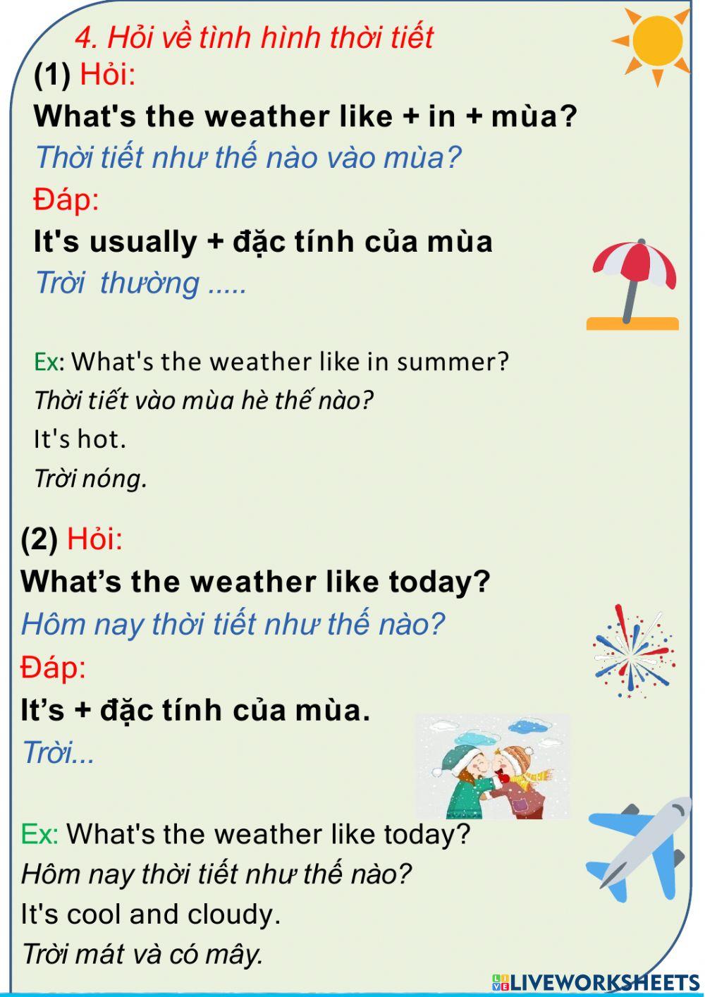 Grammar and exercise