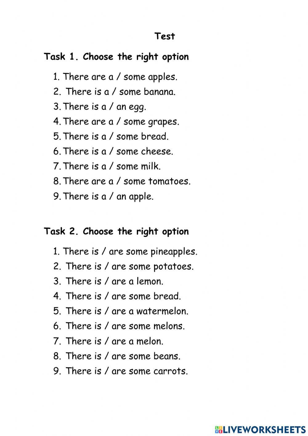 There is-are- a-an-some