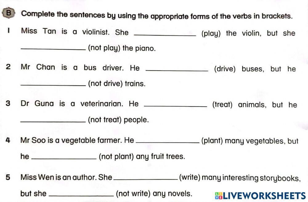 Year 3 exercise Year 3 exercise