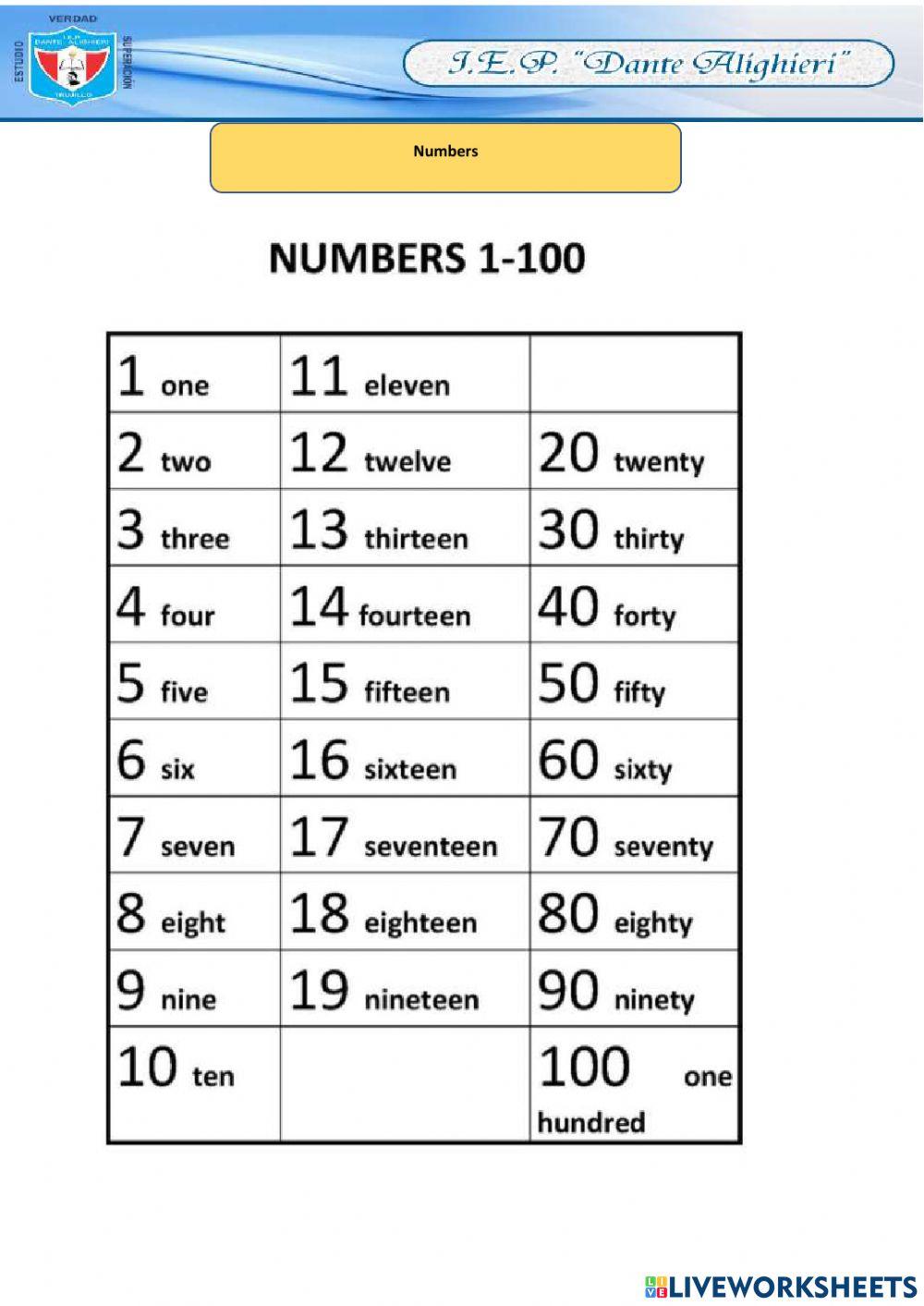 Let's count together