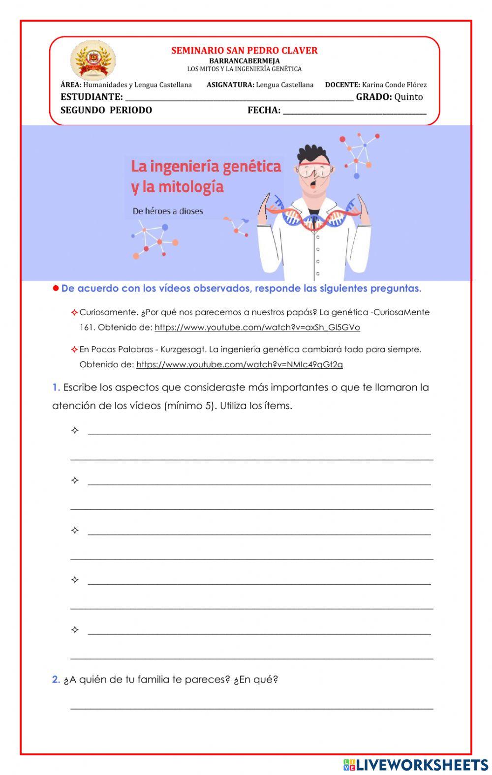 Los mitos y la ingeniería genética