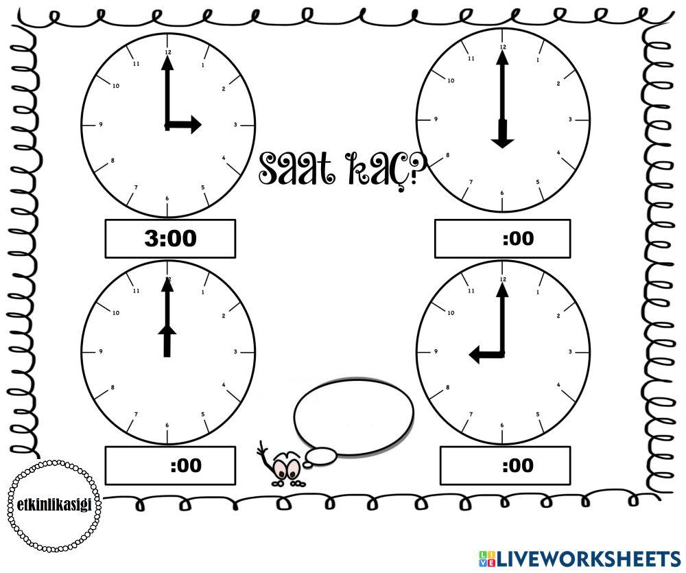 Saat kaç?eşleştir
