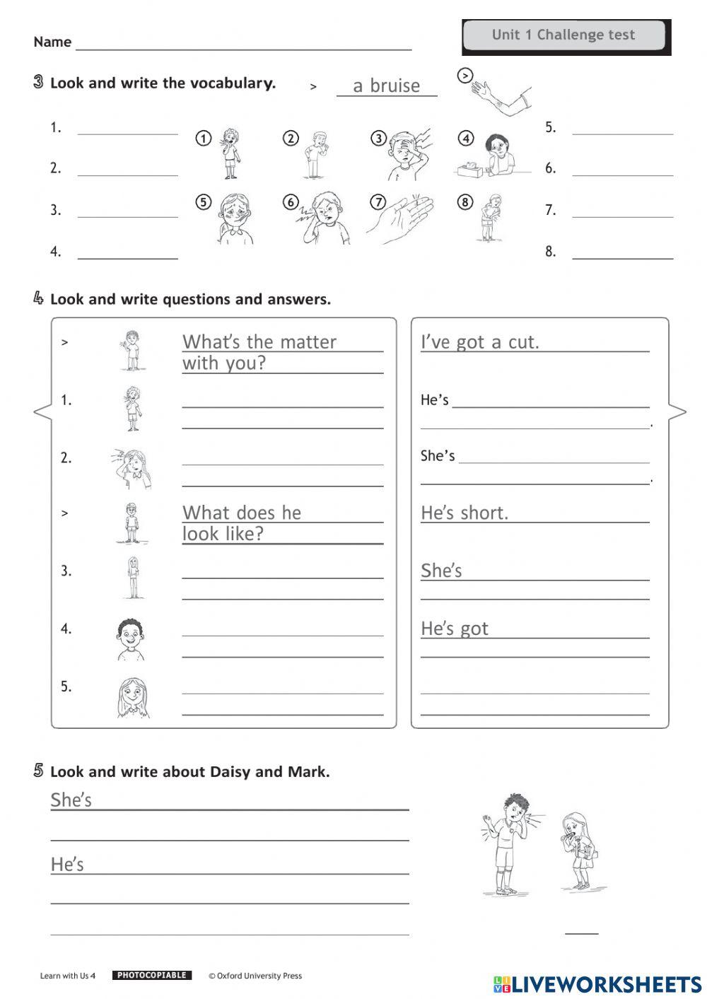 UNIT 1 - Challe… | Free Interactive Worksheets | 6876156