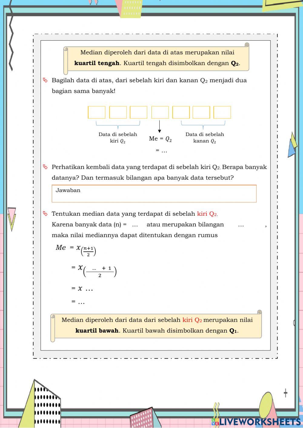 Bahan Ajar Penyebaran Data (LKPD 4)
