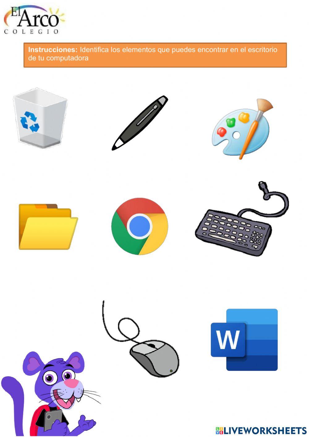 Los componentes del escritorio de windows Los componentes del escritorio de windows