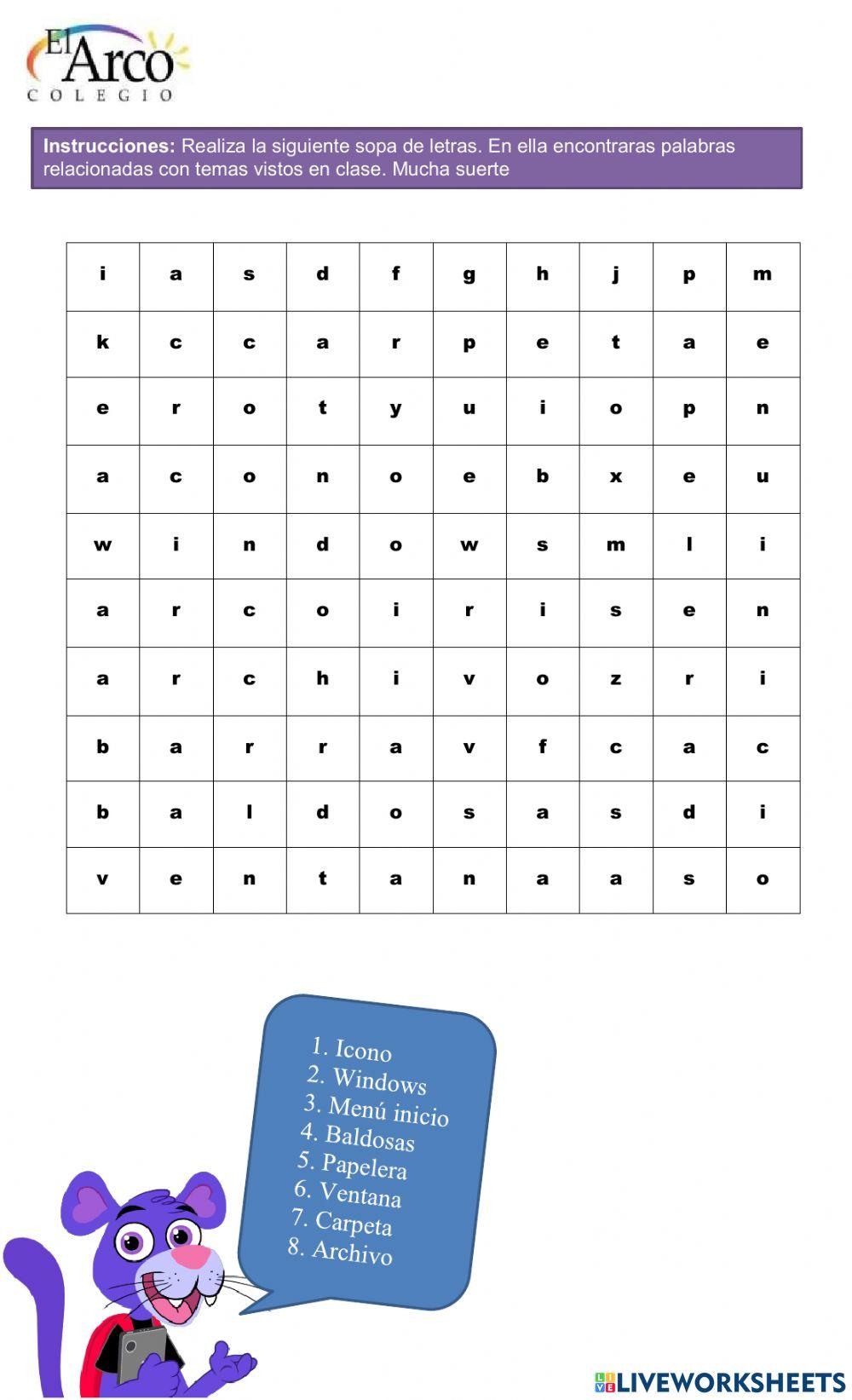 Informática de segundo grado de primaria