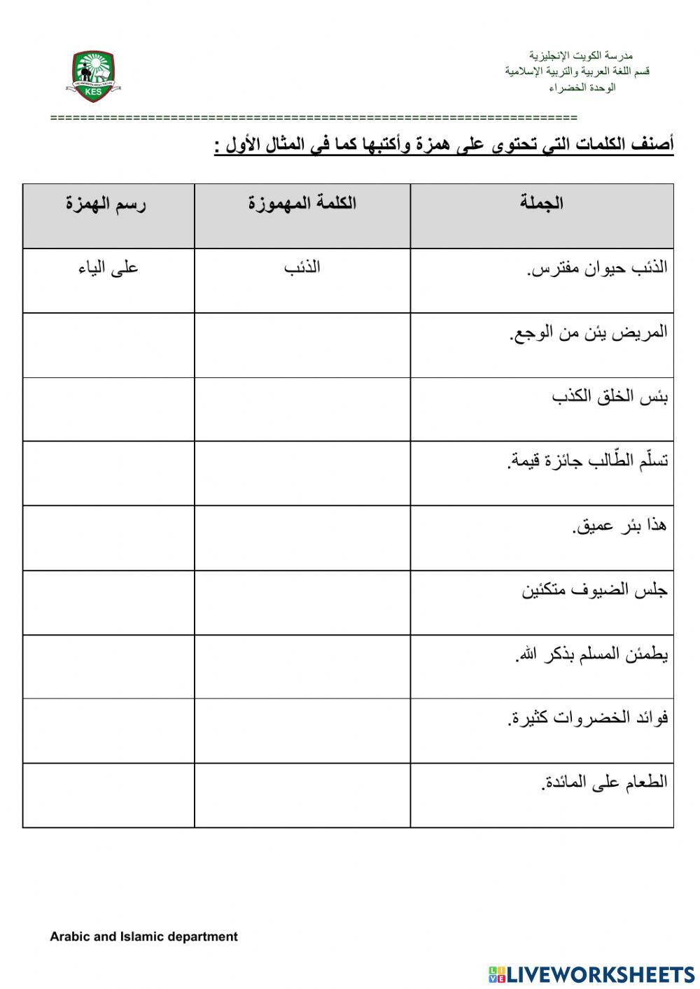 الهمزة المتوسطة على الياء