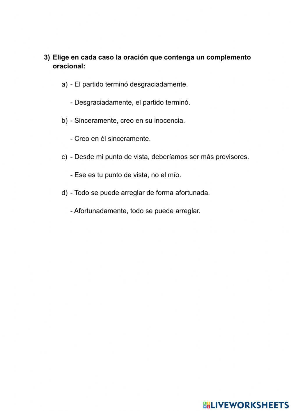 Predicado nominal-verbal y complemento oracionales