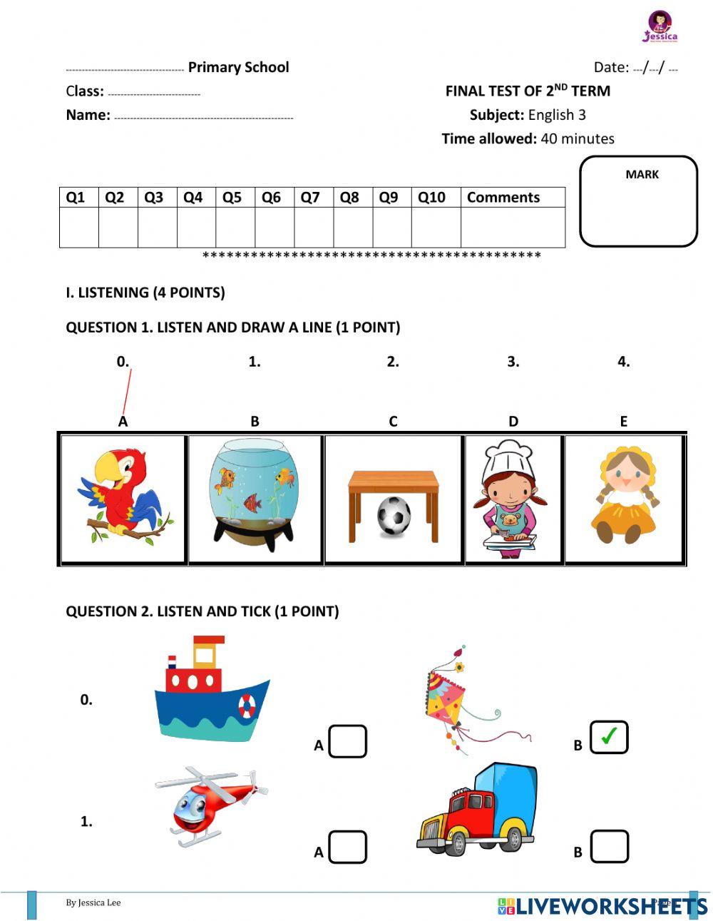 3 - the final exam term 2