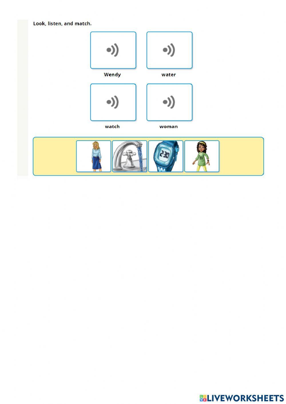 Ww online exercise for Live Worksheets