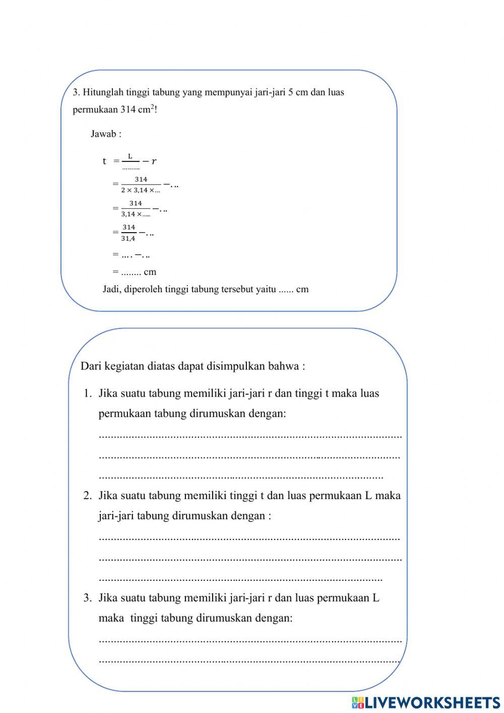 LKPD Pertemuan 1 (Tabung)