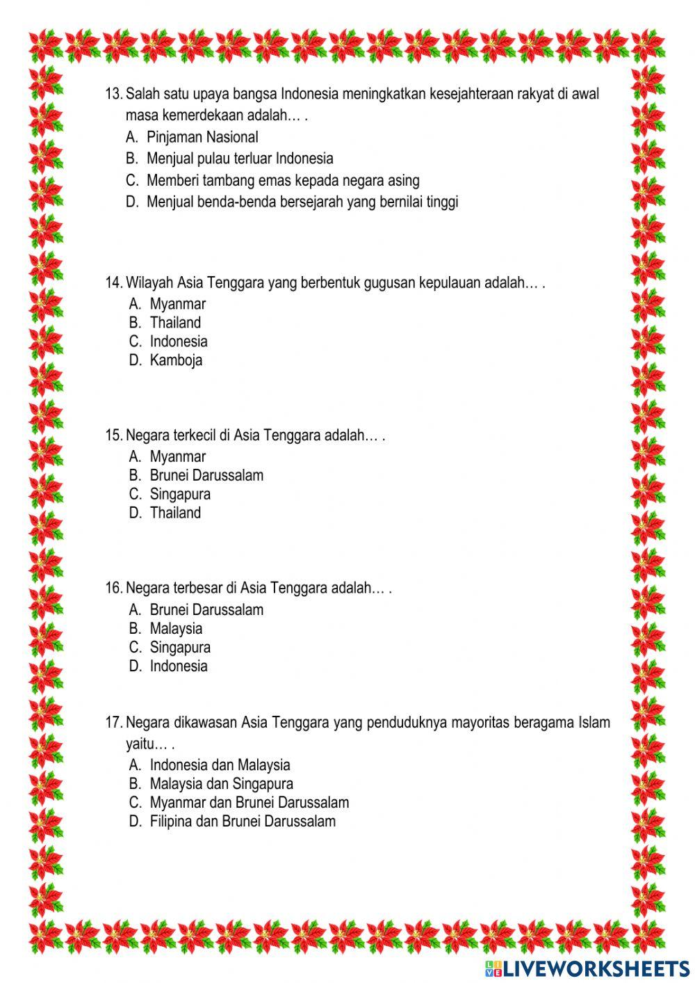 Soal UAS Muatan IPS Soal UAS Muatan IPS