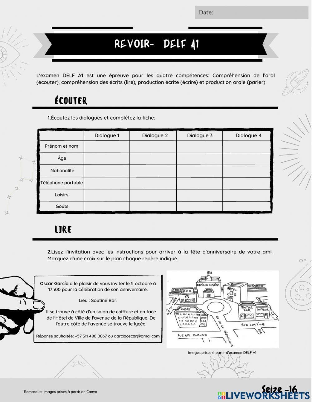 Revoir DELF A1