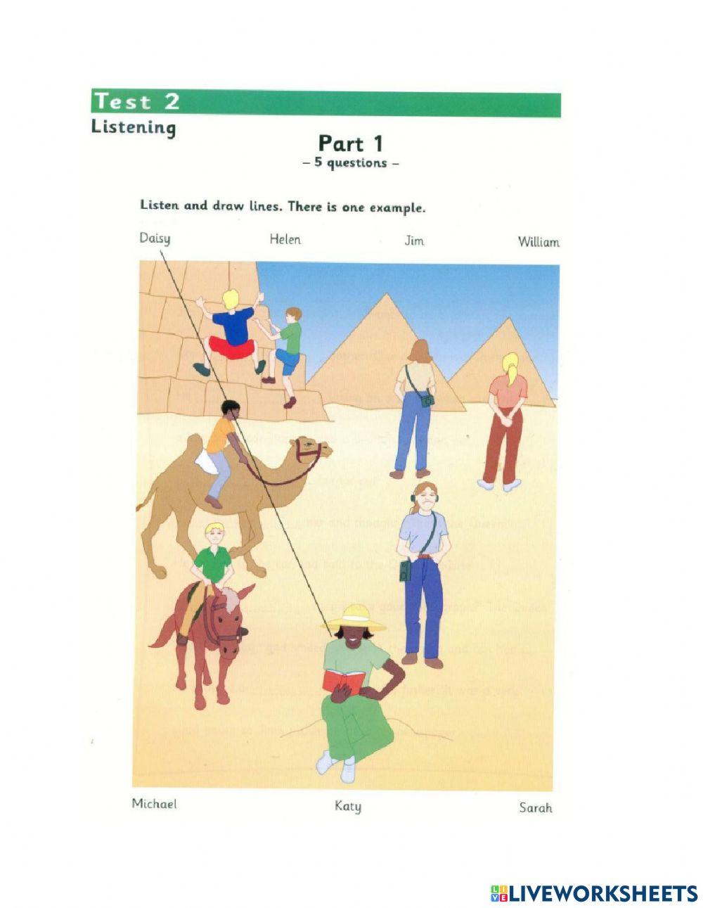 Flyers 1 Test 2 Listening