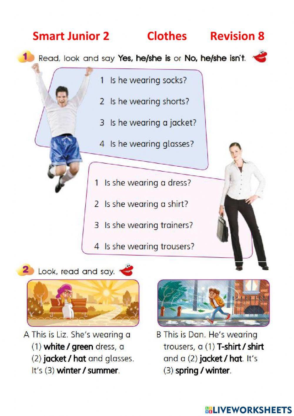 Smart junior 2 Clothes Revision 8