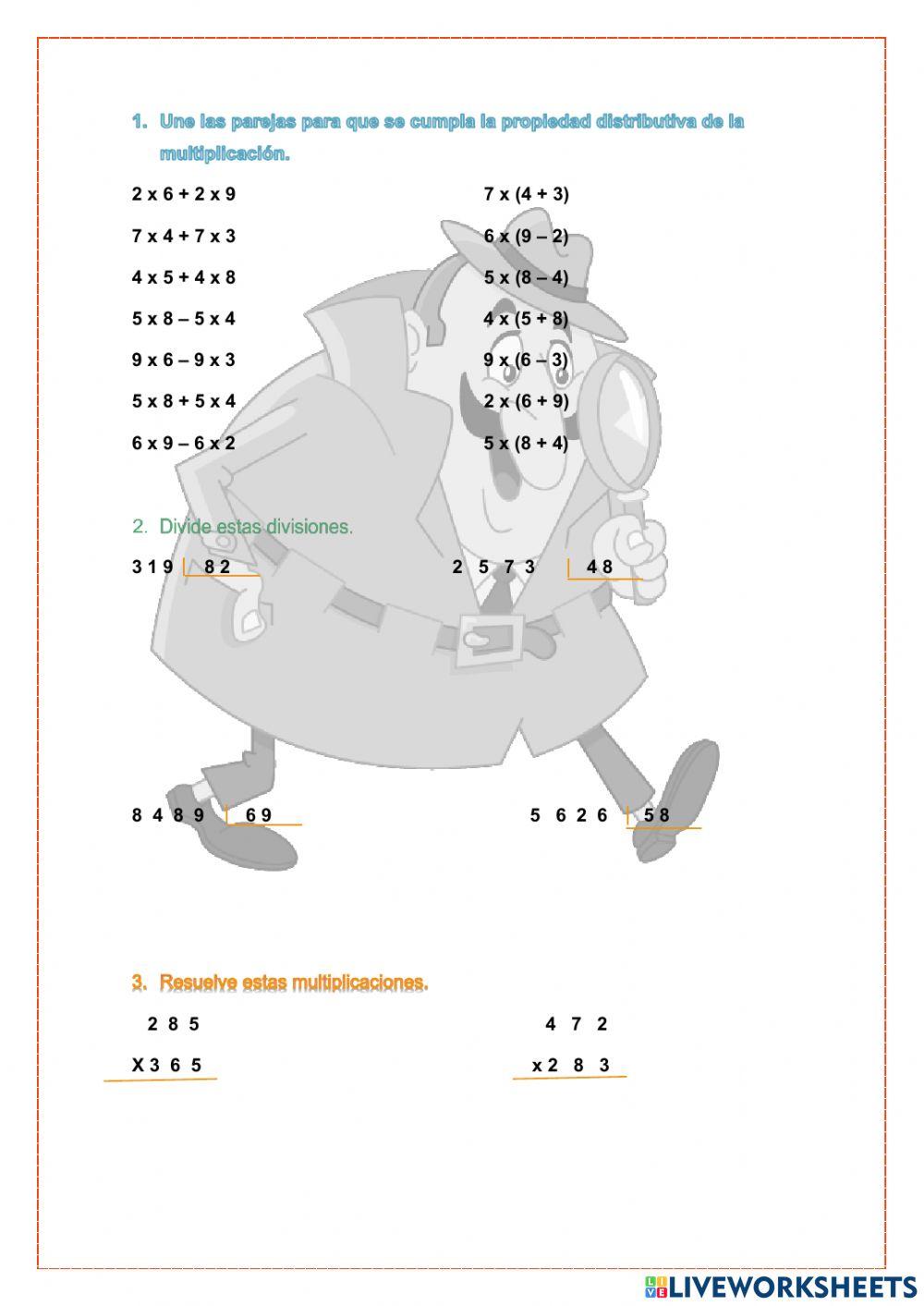 Multiplicaciones y Divisiones