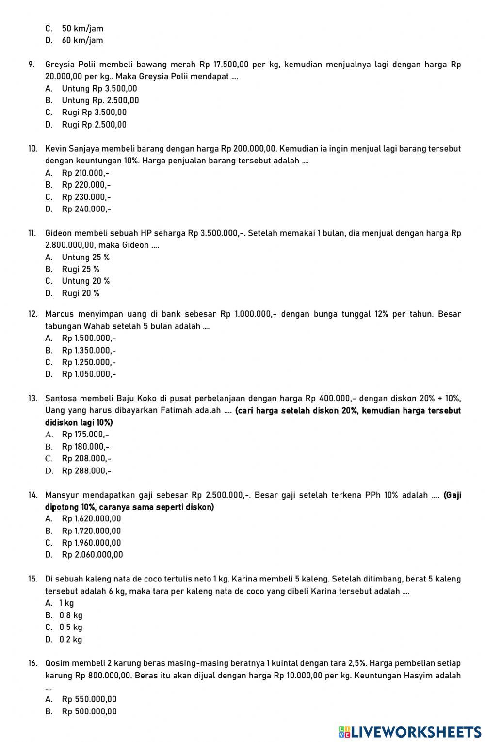 Tugas Akhir MTK 7 bagian 1