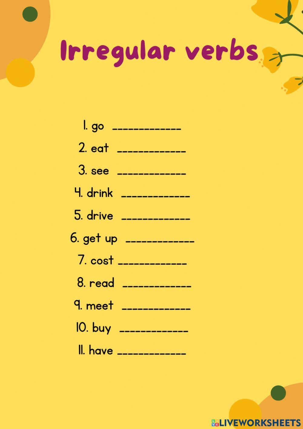 Past Simple (irregular)