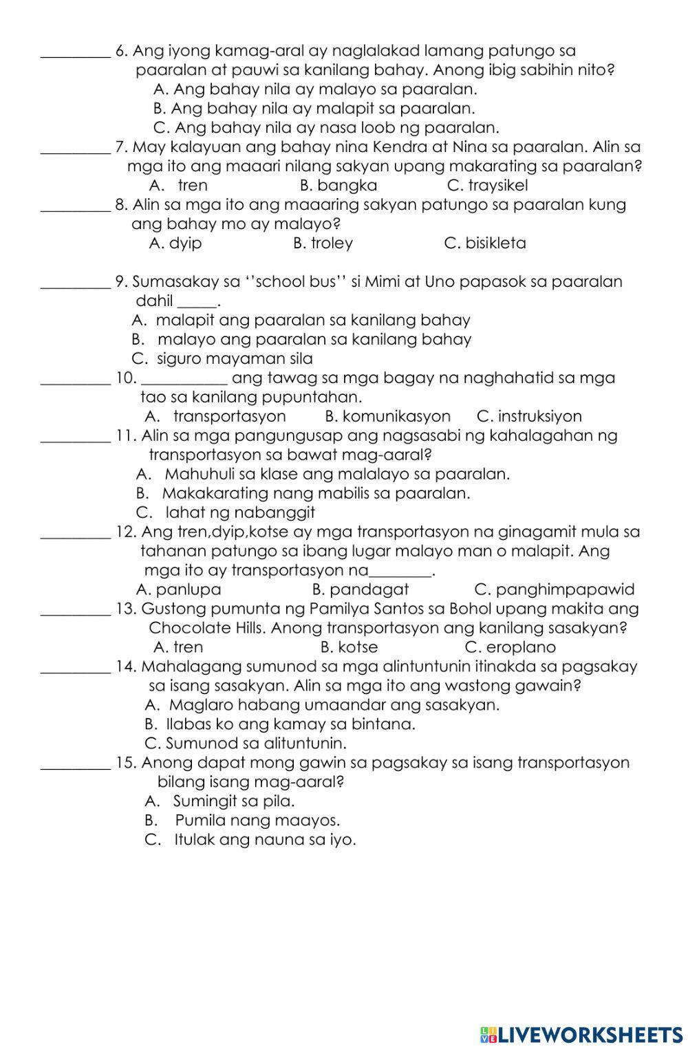 Araling panlipunan TEST 2 AND 3