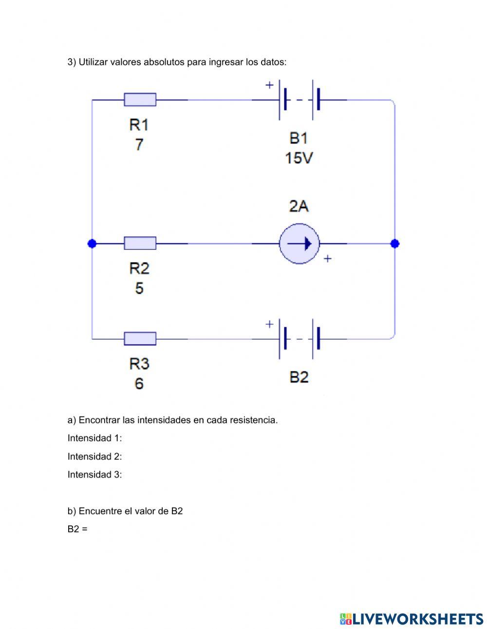 Ejercicios leyes de kirchhoff