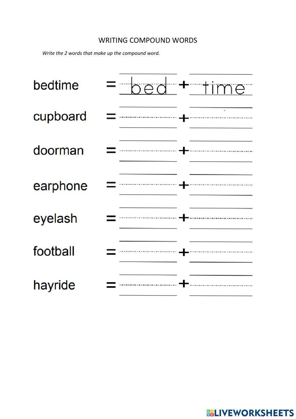 Spell,rhyme,antonyms, compound words,