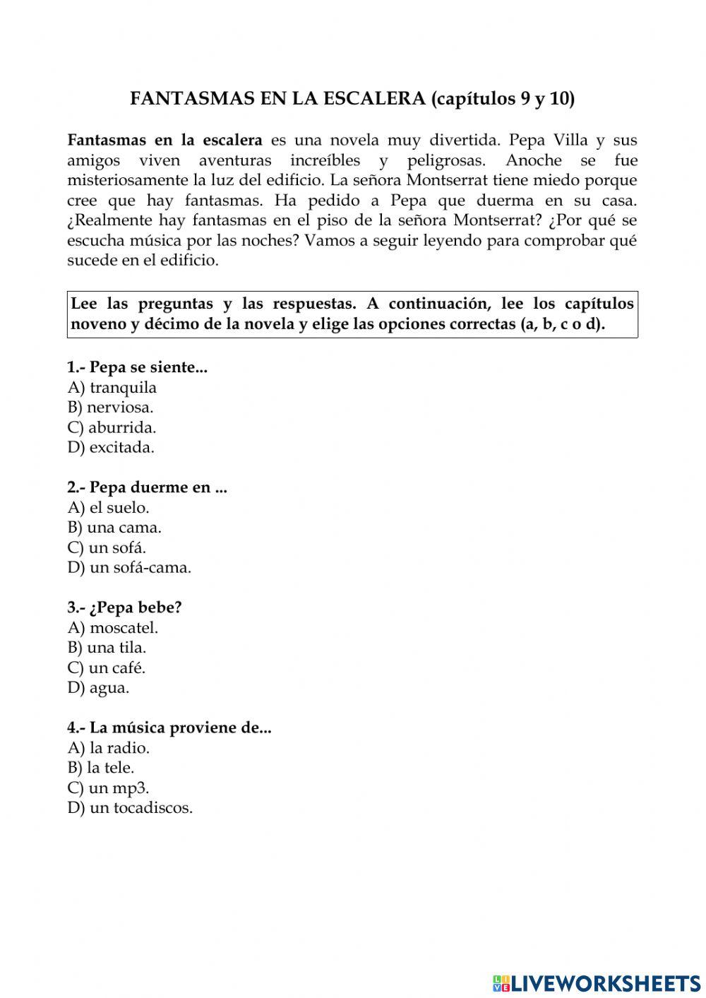 Fantasmas en la escalera. Capítulos 9 y 10.