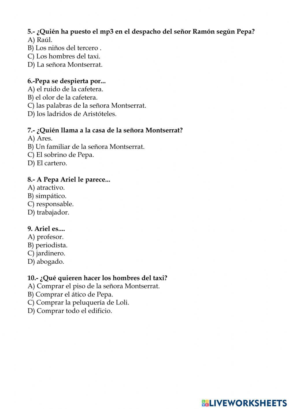 Fantasmas en la escalera. Capítulos 9 y 10.