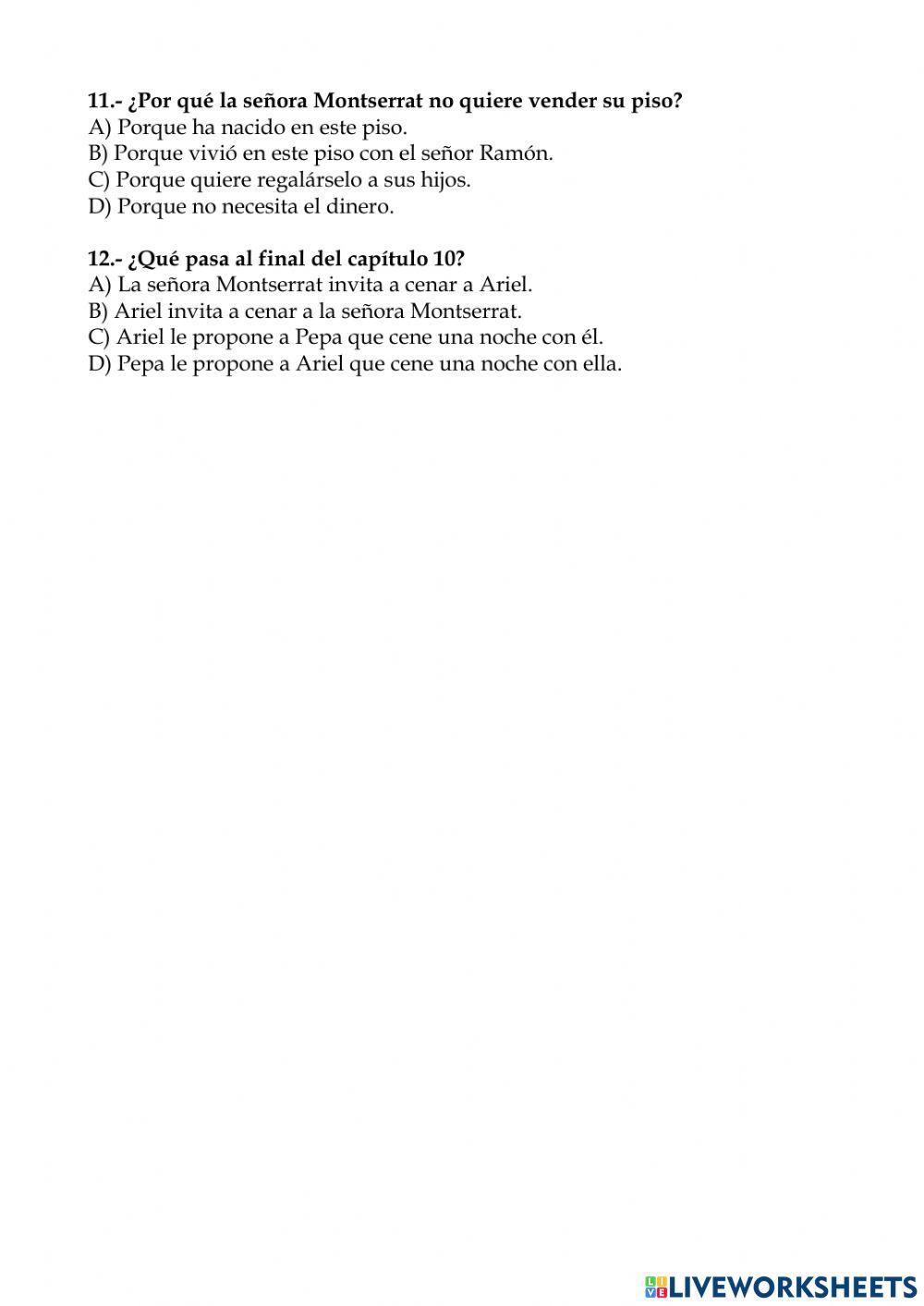 Fantasmas en la escalera. Capítulos 9 y 10.