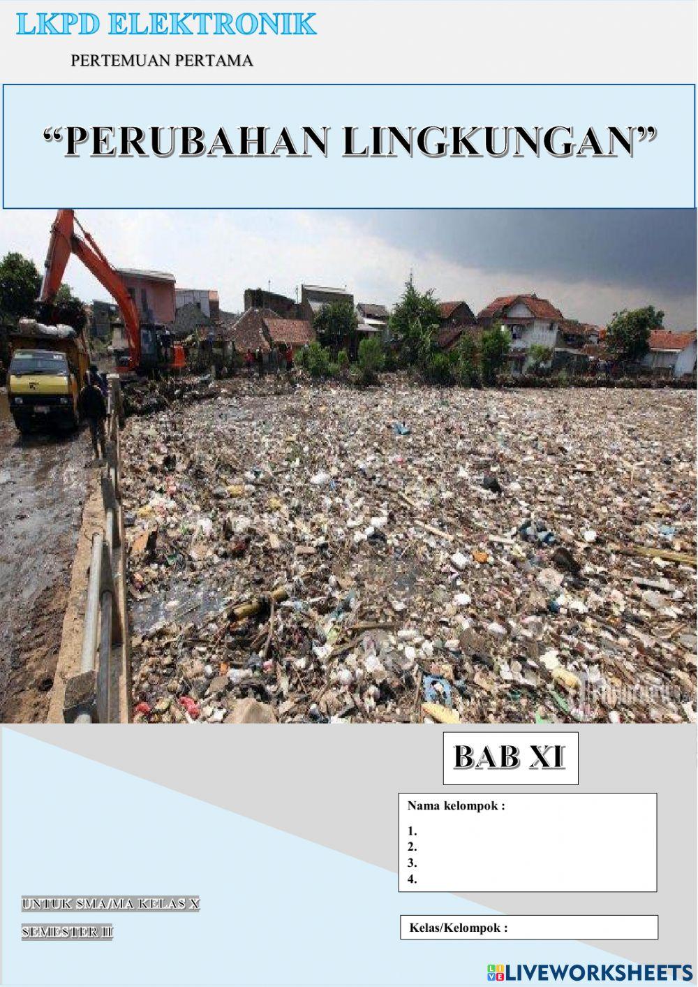 E-lkpd perubahan lingkungan