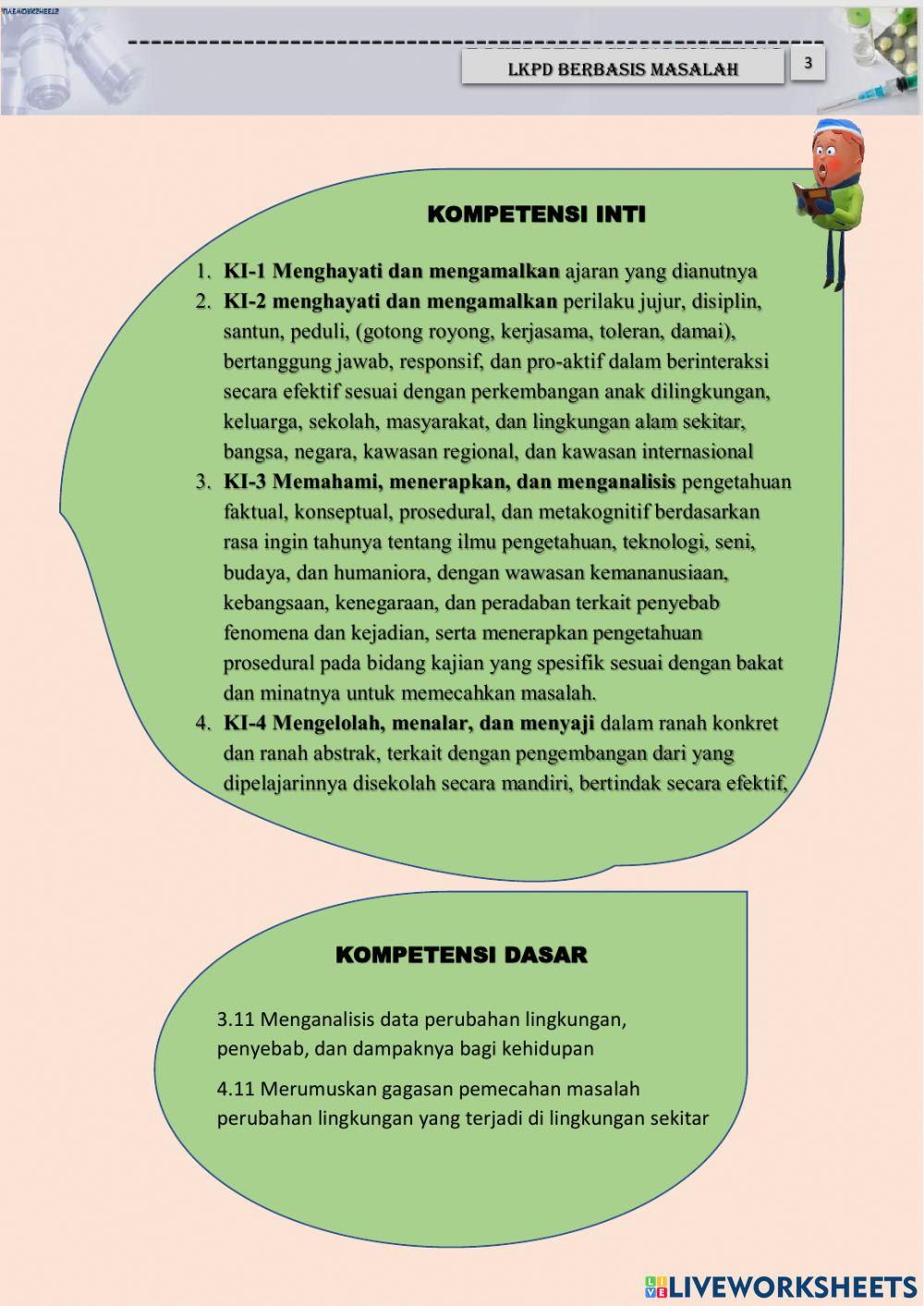 E-lkpd perubahan lingkungan 2