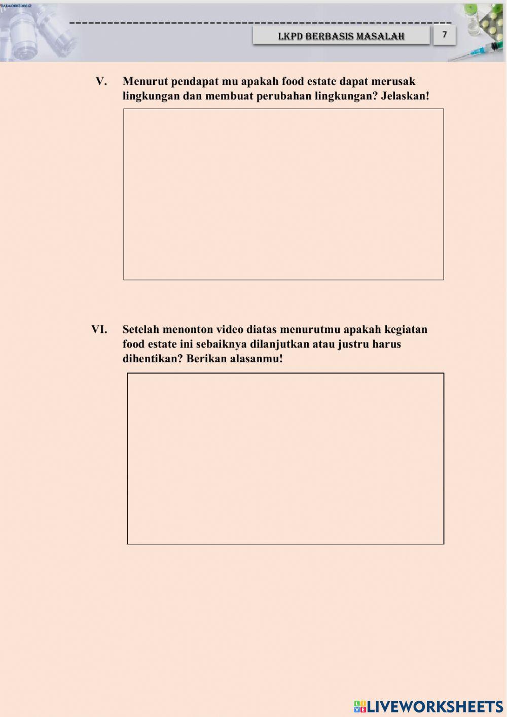 E-lkpd perubahan lingkungan 2