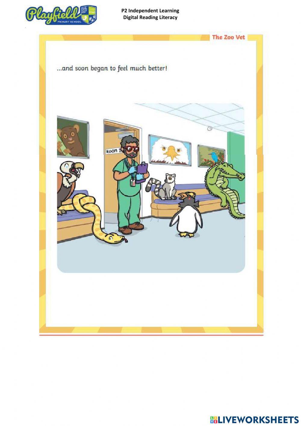 The Zoo Vet Reading Comprehension