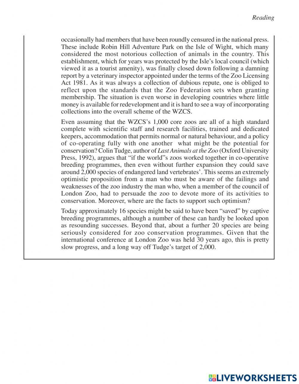 Ielts reading test 1 PART 2