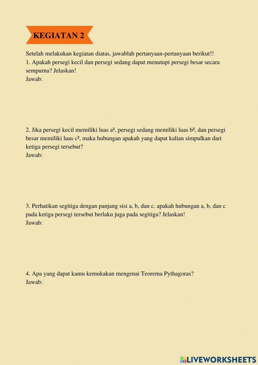 LKPD Teorema Pythagoras