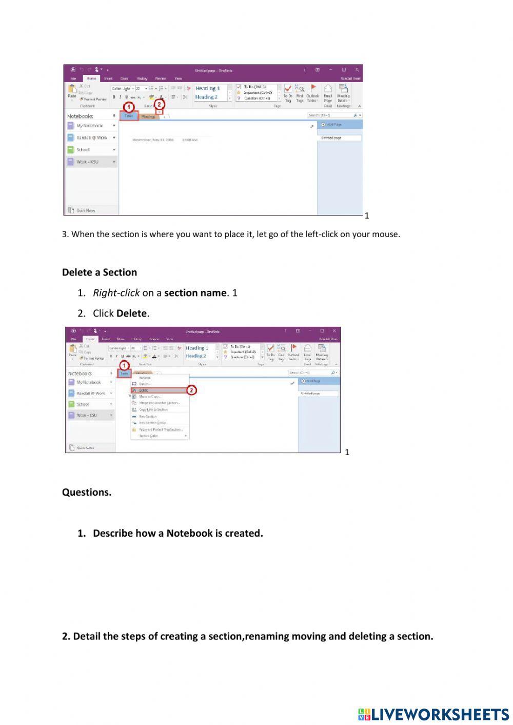 Lesson 2 Creating a Notebook.