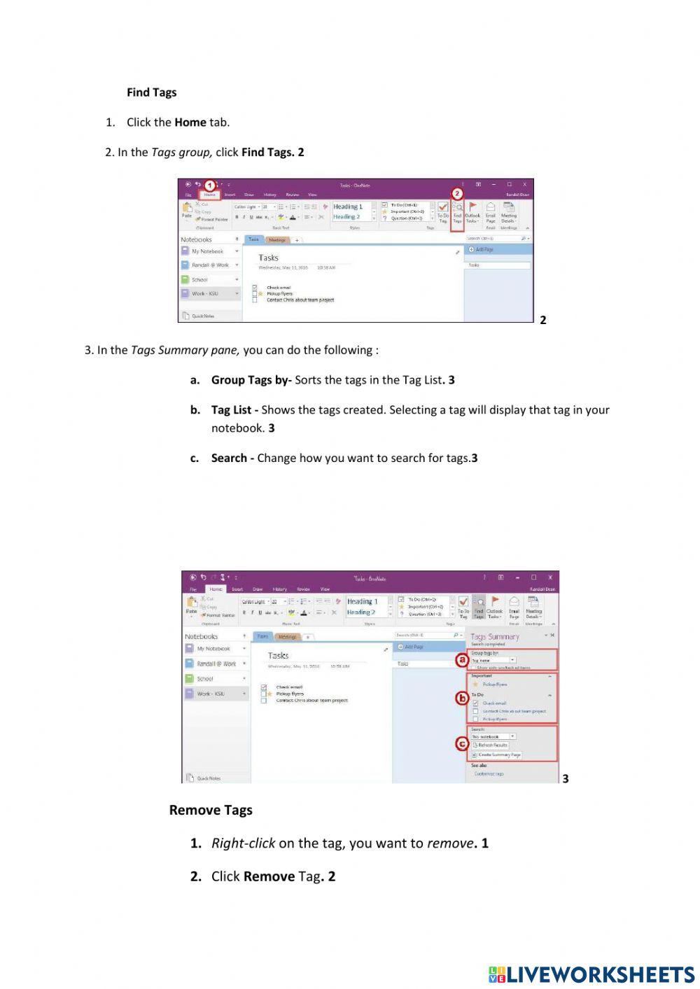 Lesson 4 Contents  (Text and Tags )