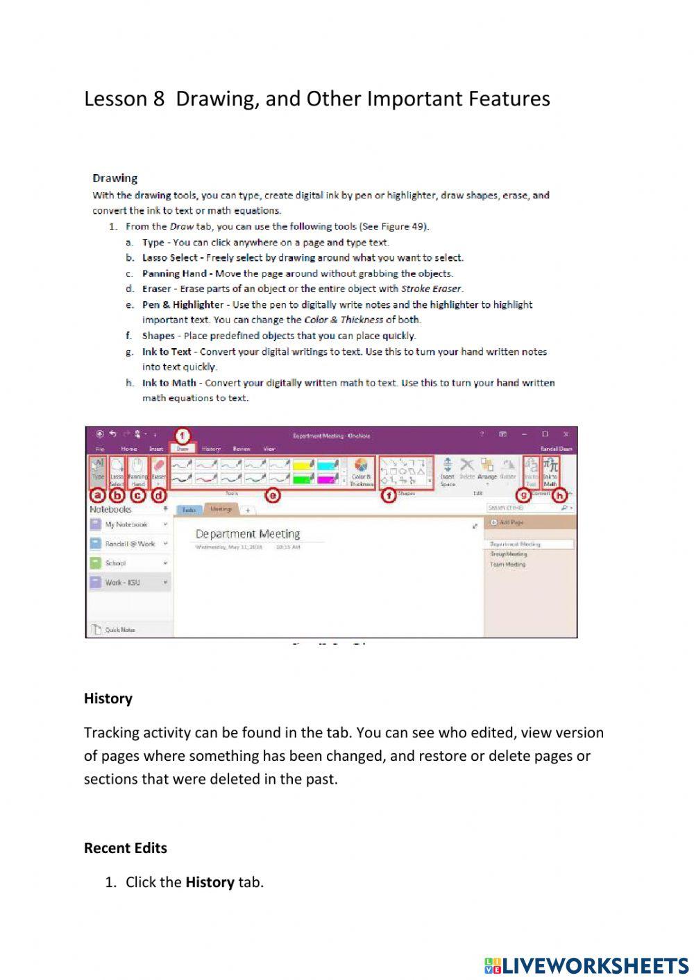Lesson 8 Drawing and other Important Features