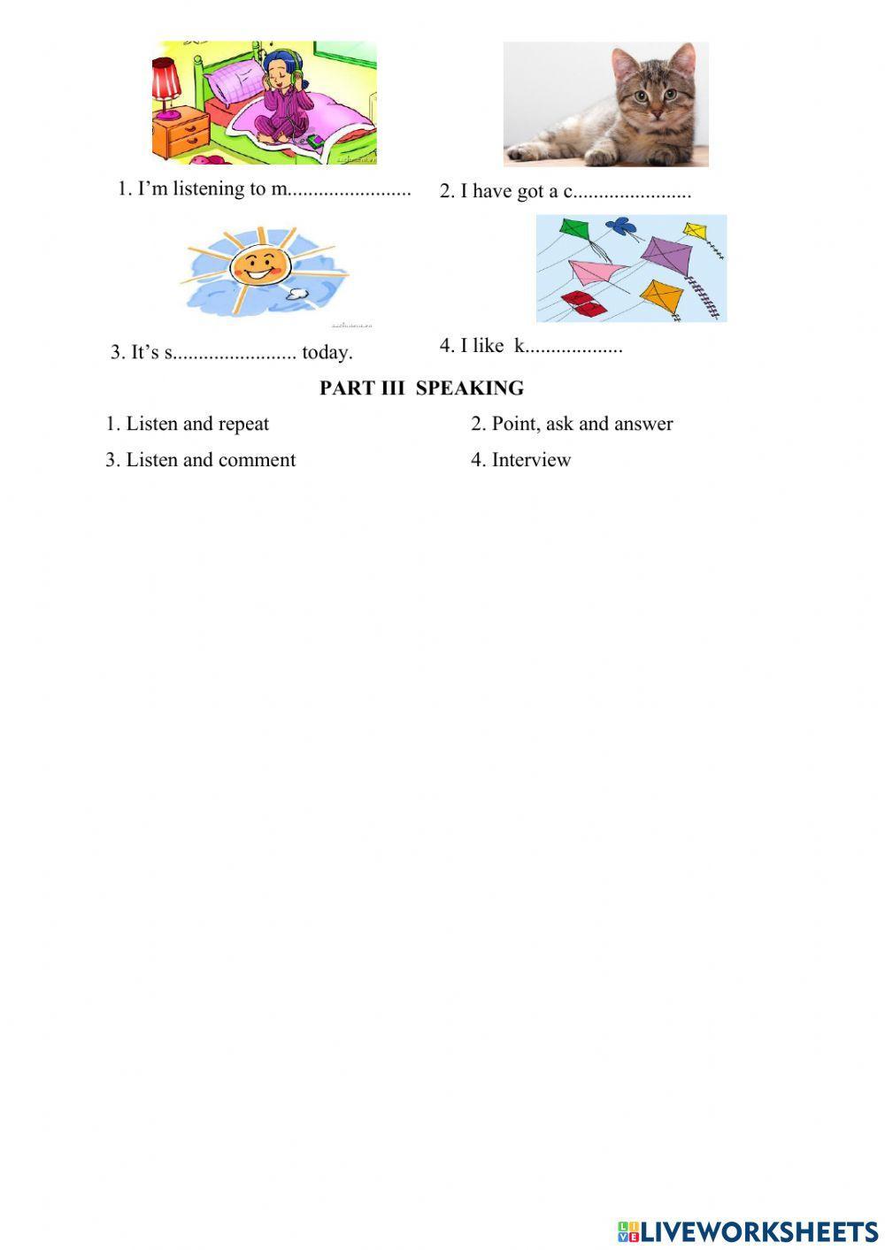 Grade 3 - final test second term 2 - test 5