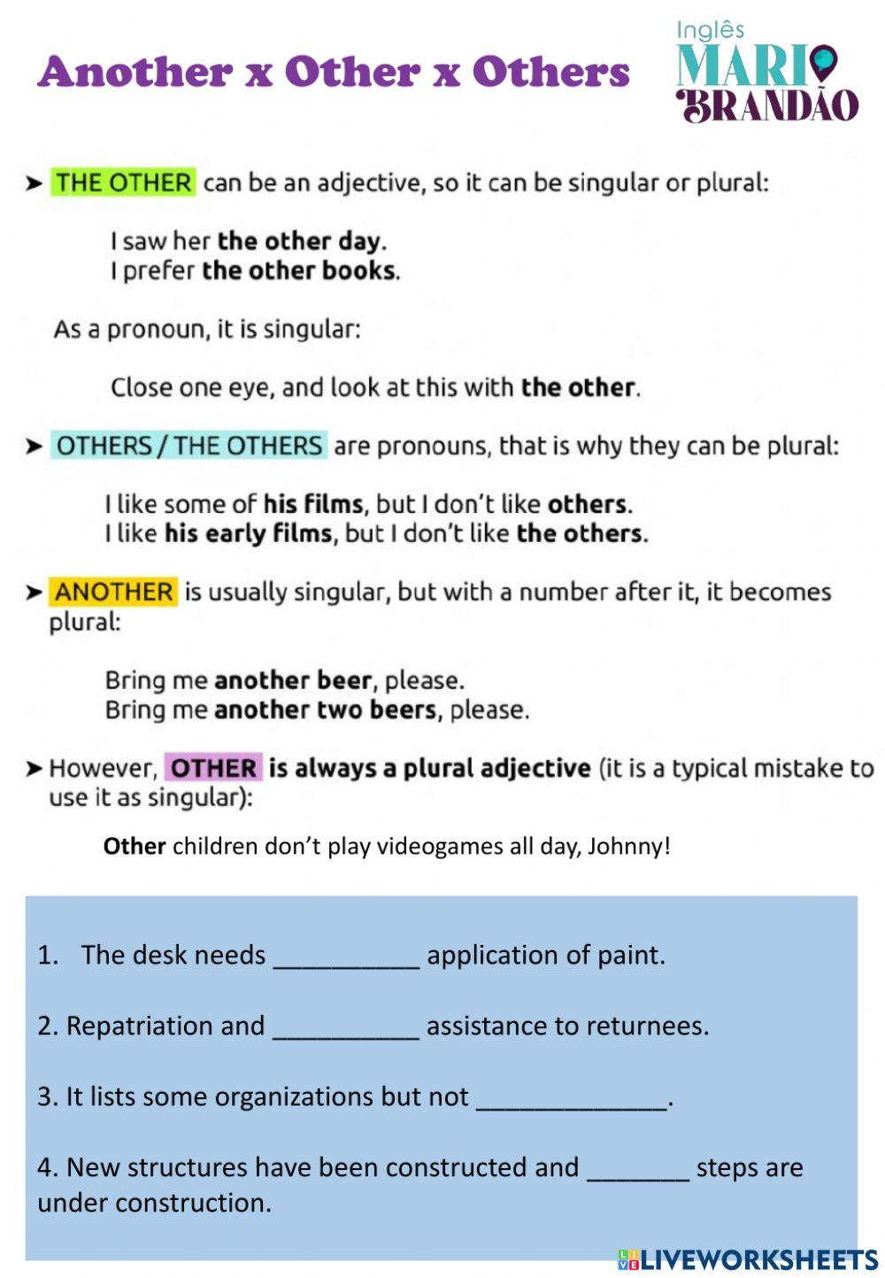 Other x another x others