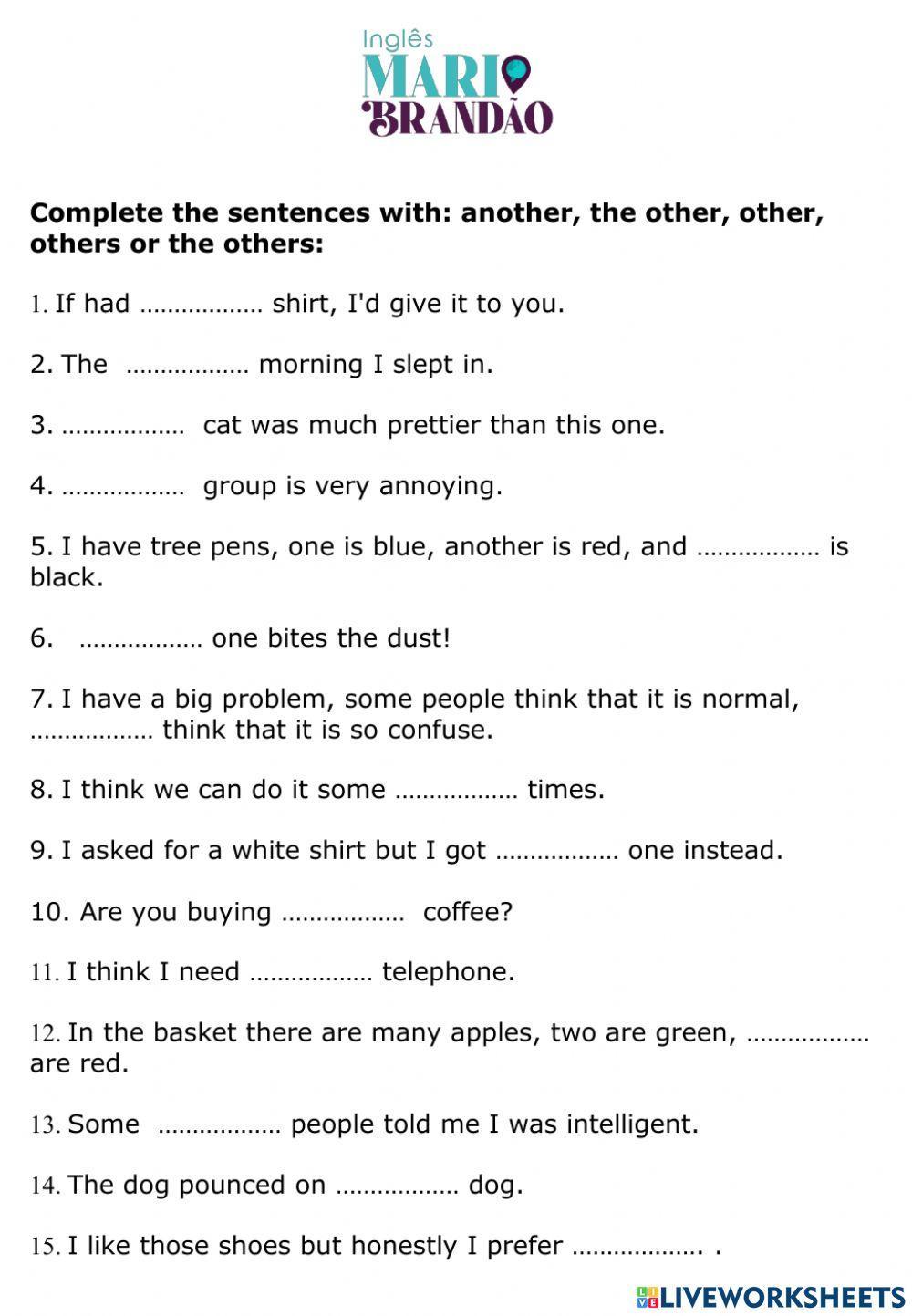 Other x another x others 2